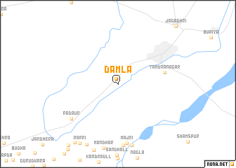 map of Dāmla