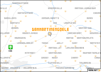 map of Dammartin-en-Goële