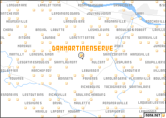 map of Dammartin-en-Serve