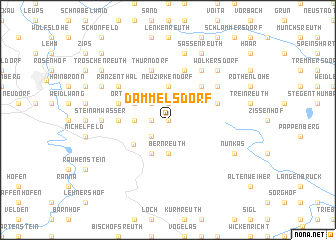 map of Dammelsdorf