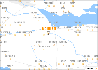map of Dammen