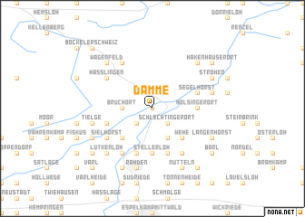 map of Dämme