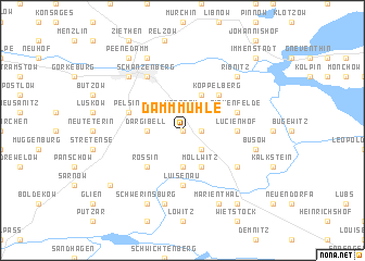 map of Dammmühle