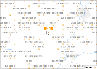 map of Damm