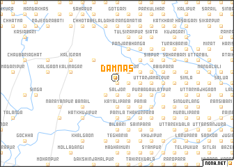 map of Dāmnās