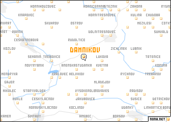 map of Damníkov