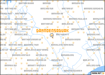 map of Damnoen Saduak