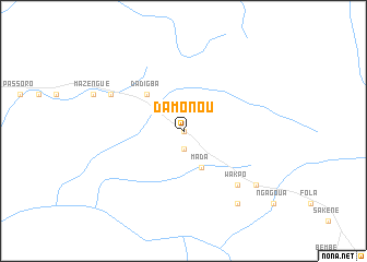 map of Damonou