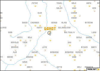 map of Damot