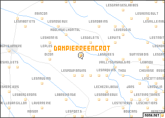 map of Dampierre-en-Crot