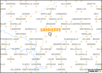 map of Dampierre