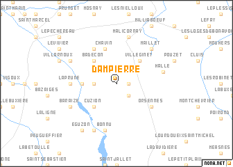 map of Dampierre