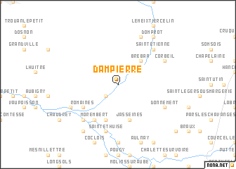 map of Dampierre