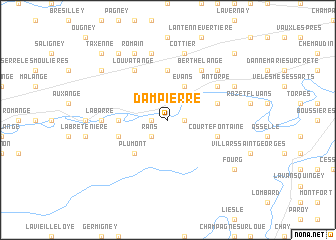 map of Dampierre