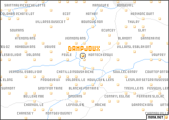 map of Dampjoux