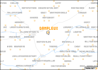 map of Dampleux