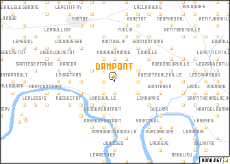 map of Dampont