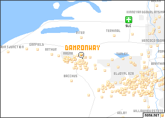 map of Damron Way