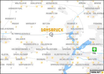 map of Damsbrück