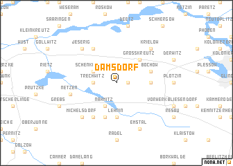 map of Damsdorf