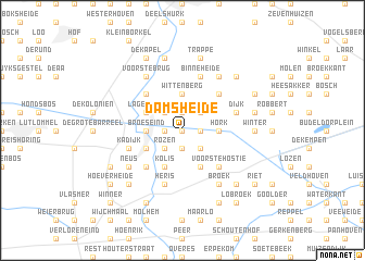 map of Damsheide