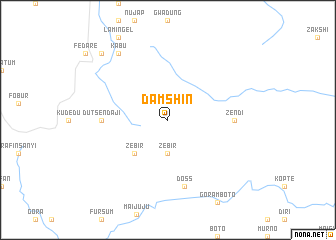 map of Damshin