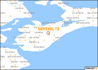 map of Damsholte