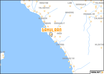 map of Damulaan