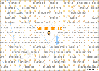 map of Damunugolla