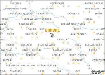 map of Damval