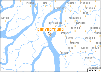 map of Damyagyaung