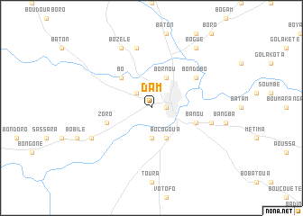 map of Dam