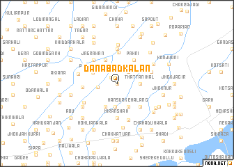 map of Dānābād Kalān