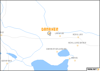 map of Danaher