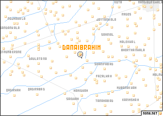 map of Dāna Ibrāhīm