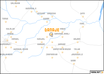 map of Danaje