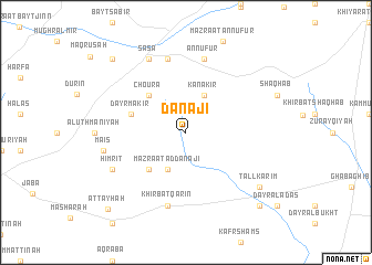 map of Danājī