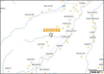 map of Dananao