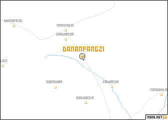 map of Dananfangzi