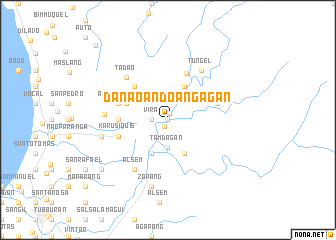 map of Danao and Oangagan