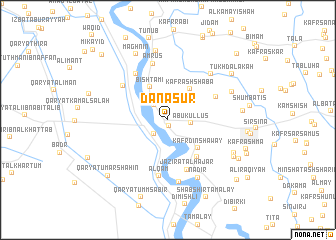 map of Danāşūr