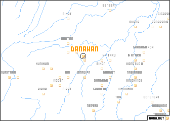 map of Danawan