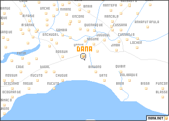 map of Dana