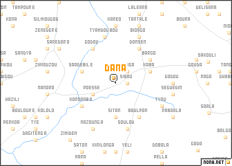 map of Dana