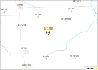 map of Dana