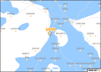 map of Dana