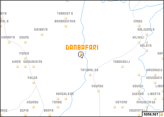 map of Danba Fari
