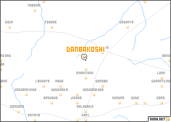 map of Dan Bakoshi