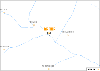 map of Danba