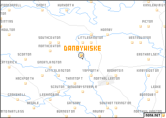 map of Danby Wiske